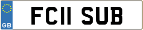 Truck License Plate